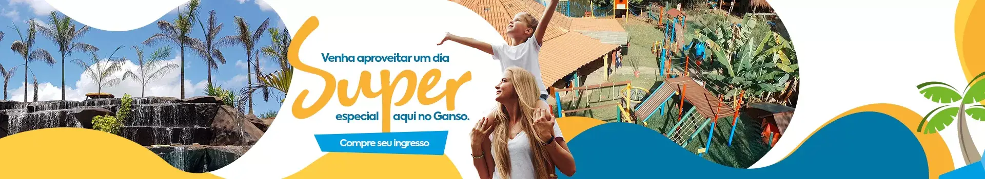 Atrações do Parque Aquático do Ganso Complexo de Lazer